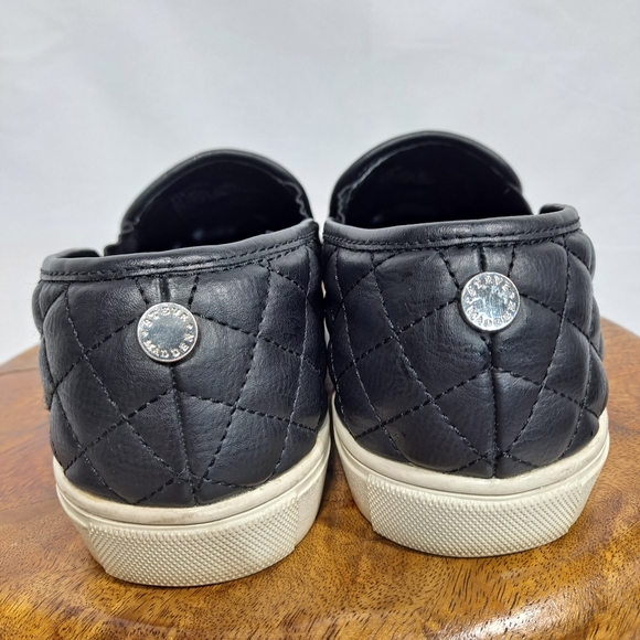 Steve Madden Black ECENTRCQ Leather Loafers - Picture 3 of 6